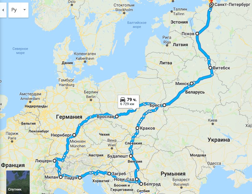 Featured image for Из Санкт-Петербурга в Европу на машине самостоятельно